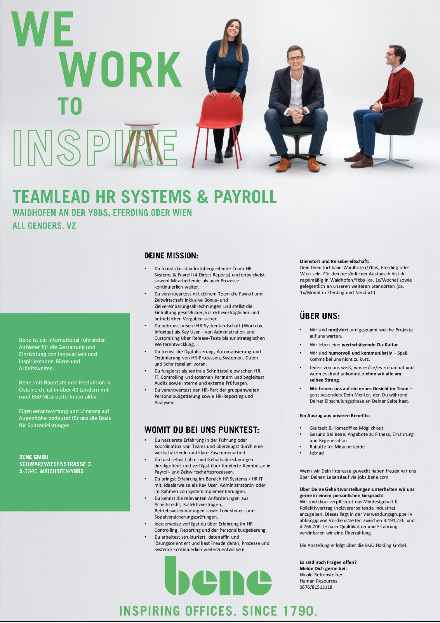 TEAMLEAD HR SYSTEMS & PAYROLL (ALL GENDERS)