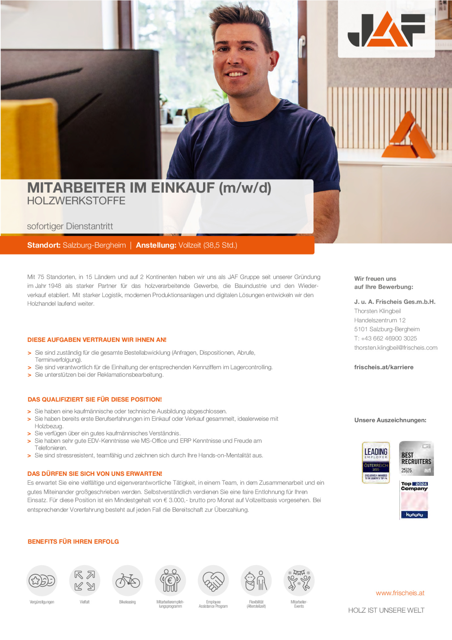 MITARBEITER IM EINKAUF (m/w/d)