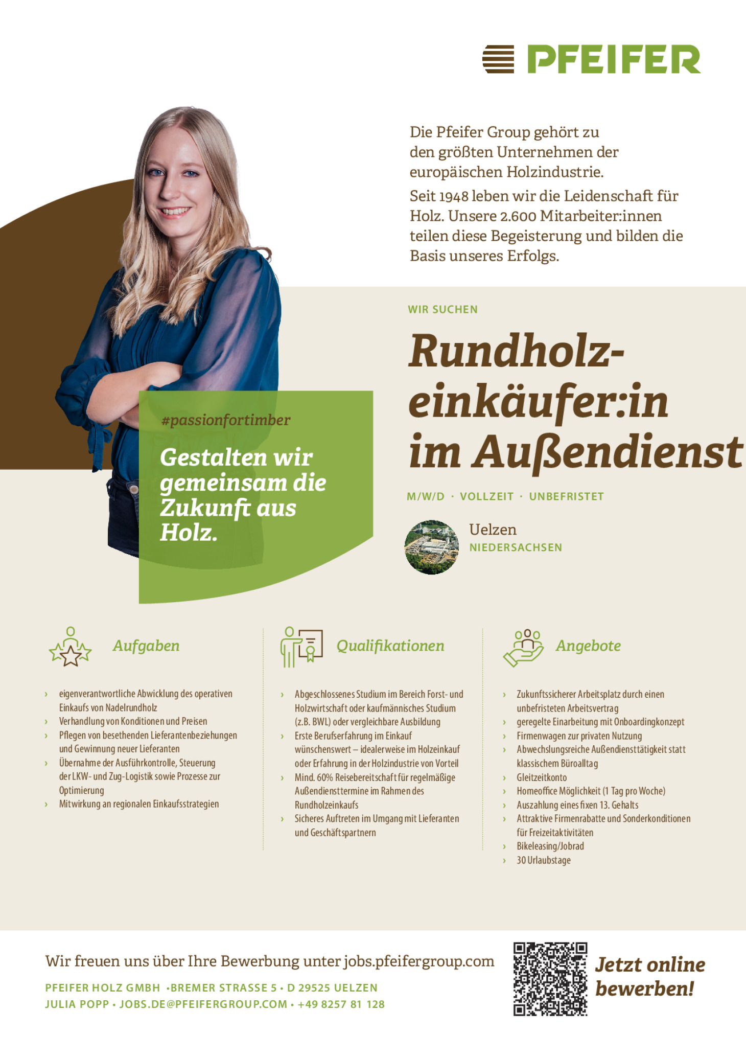 Operativer Einkäufer Rundholz / Außendienst (m/w/d)