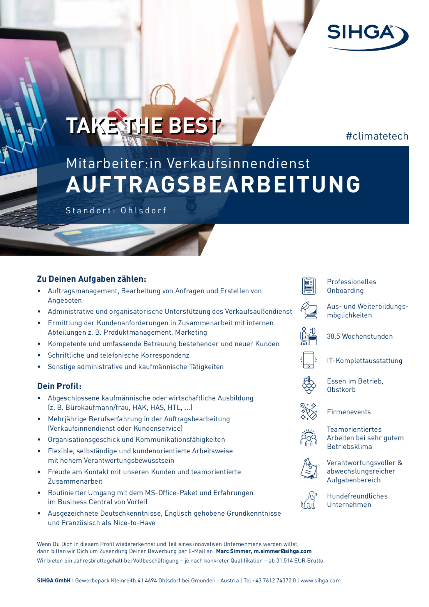 Mitarbeiter:in Verkaufsinnendienst (m/w/d)