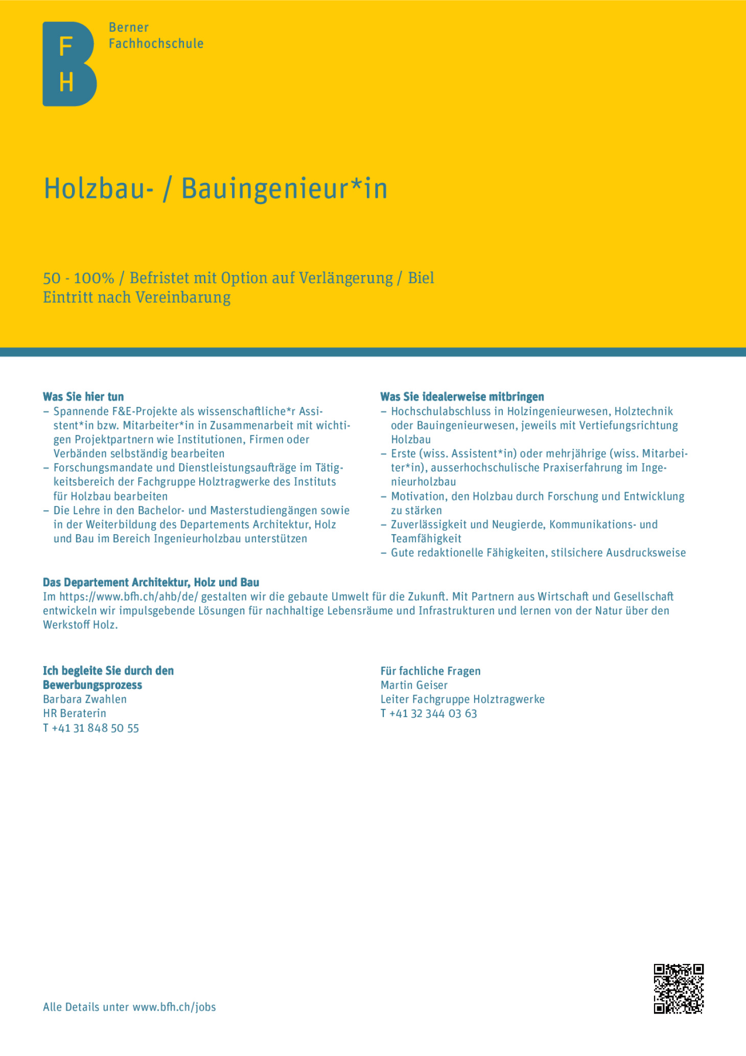Holzbau- / Bauingenieur*in