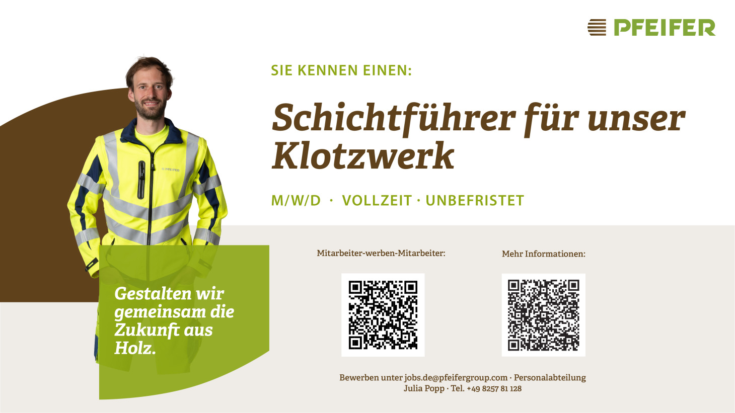 Schichtleiter Holzindustrie - 4-Schicht (m/w/d) unbefristet