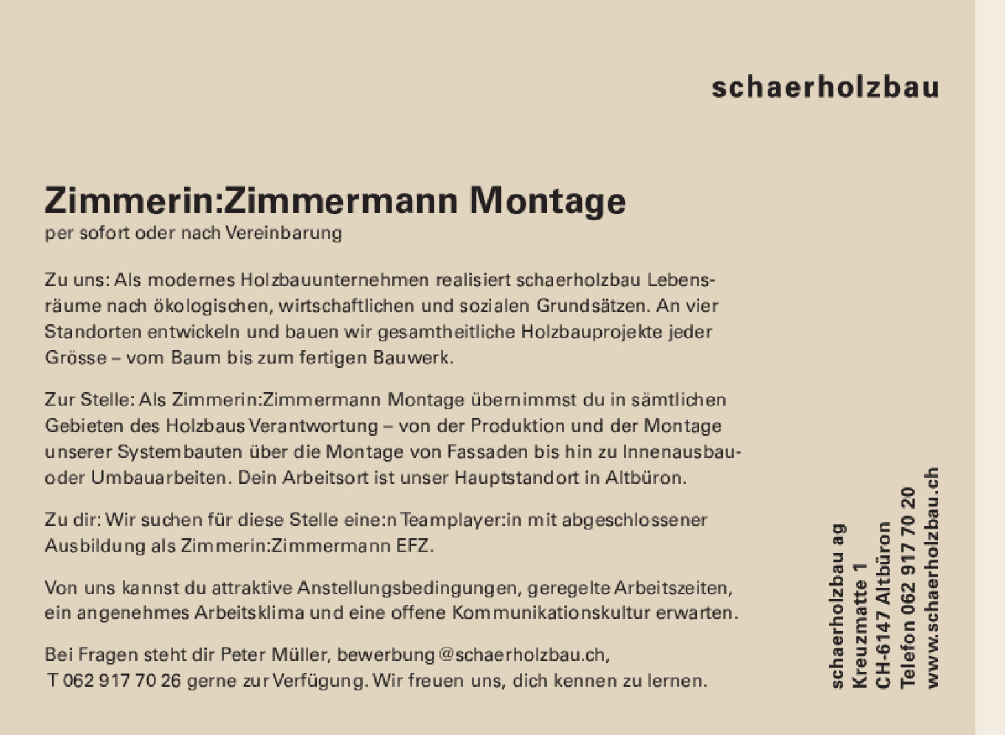 Zimmerin:Zimmermann