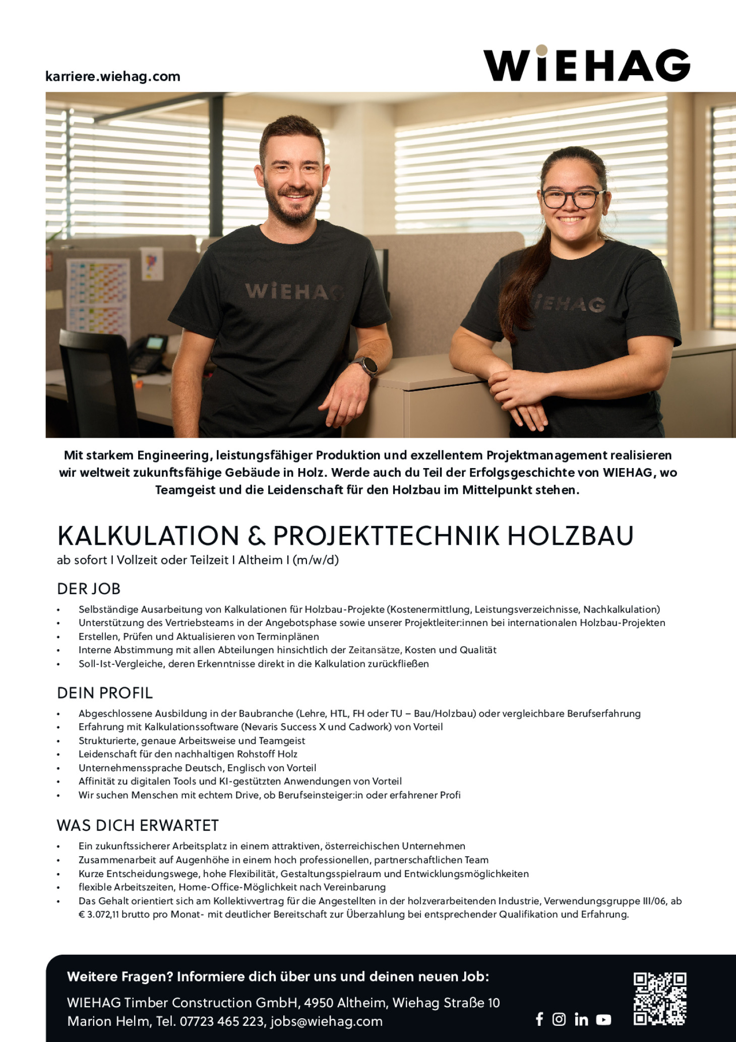 KALKULATION & PROJEKTTECHNIK HOLZBAU