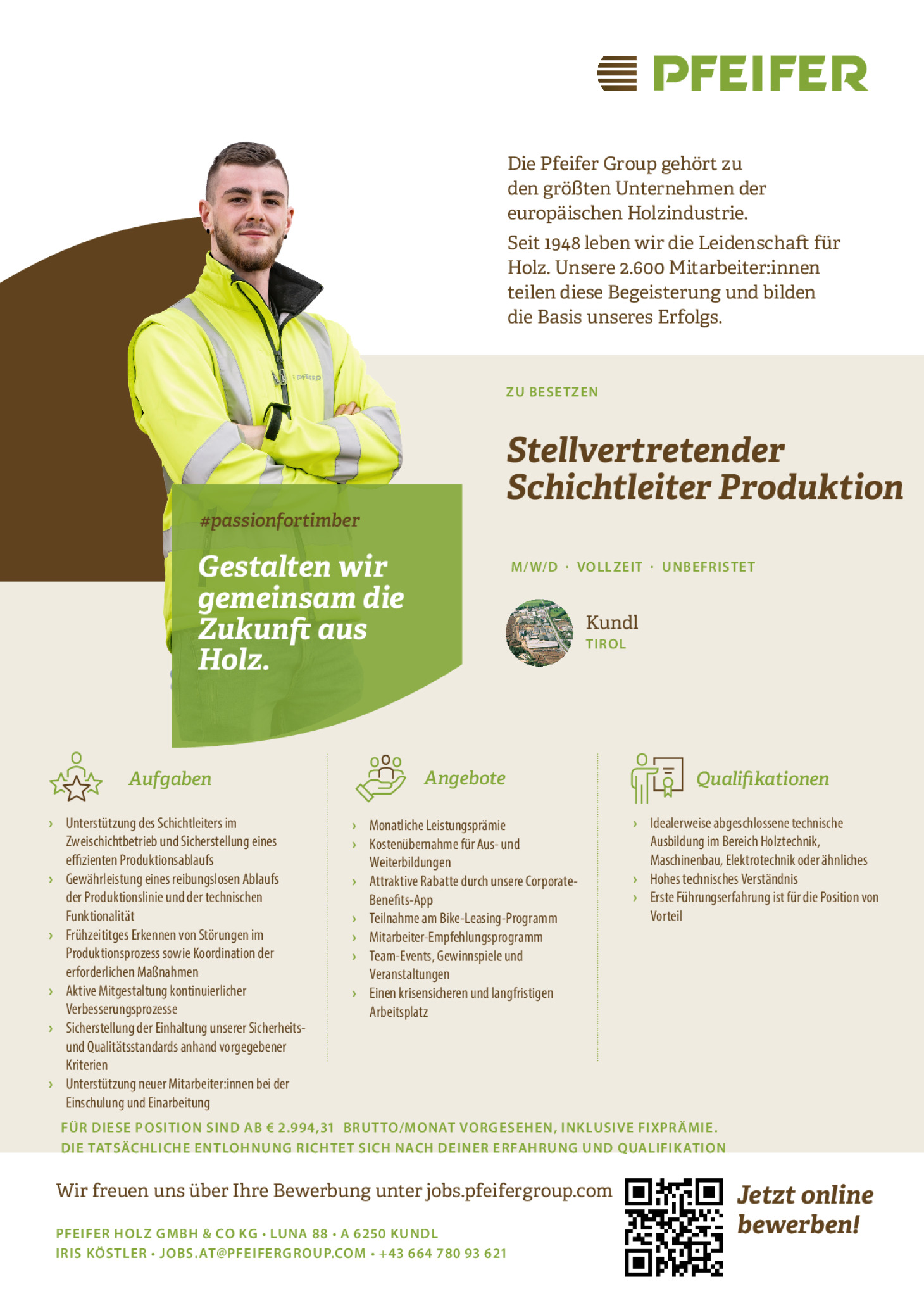Stellvertretender Schichtleiter Produktion (m/w/d)