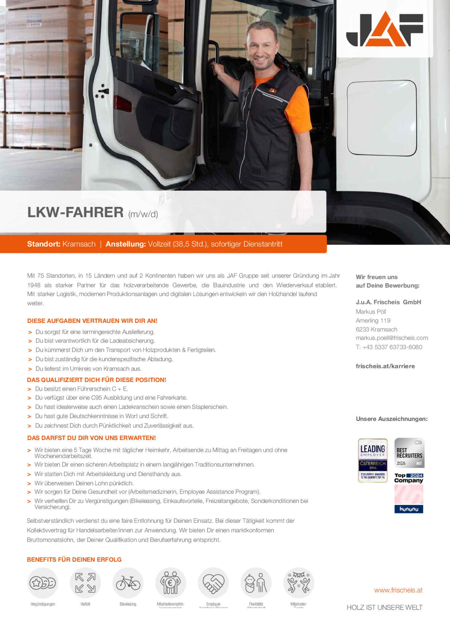 LKW-Fahrer (m/w/d)