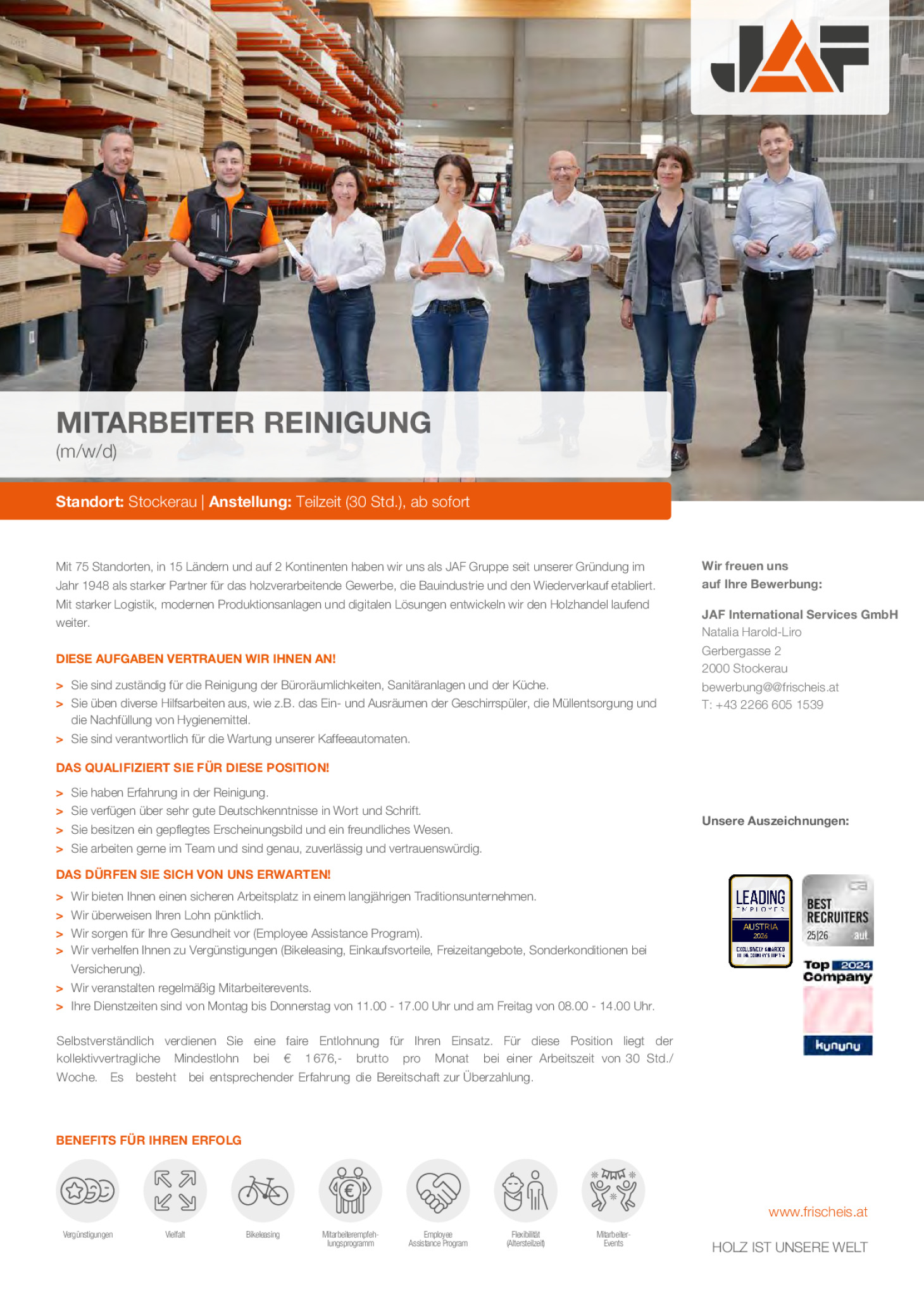Mitarbeiter Reinigung (m/w/d)