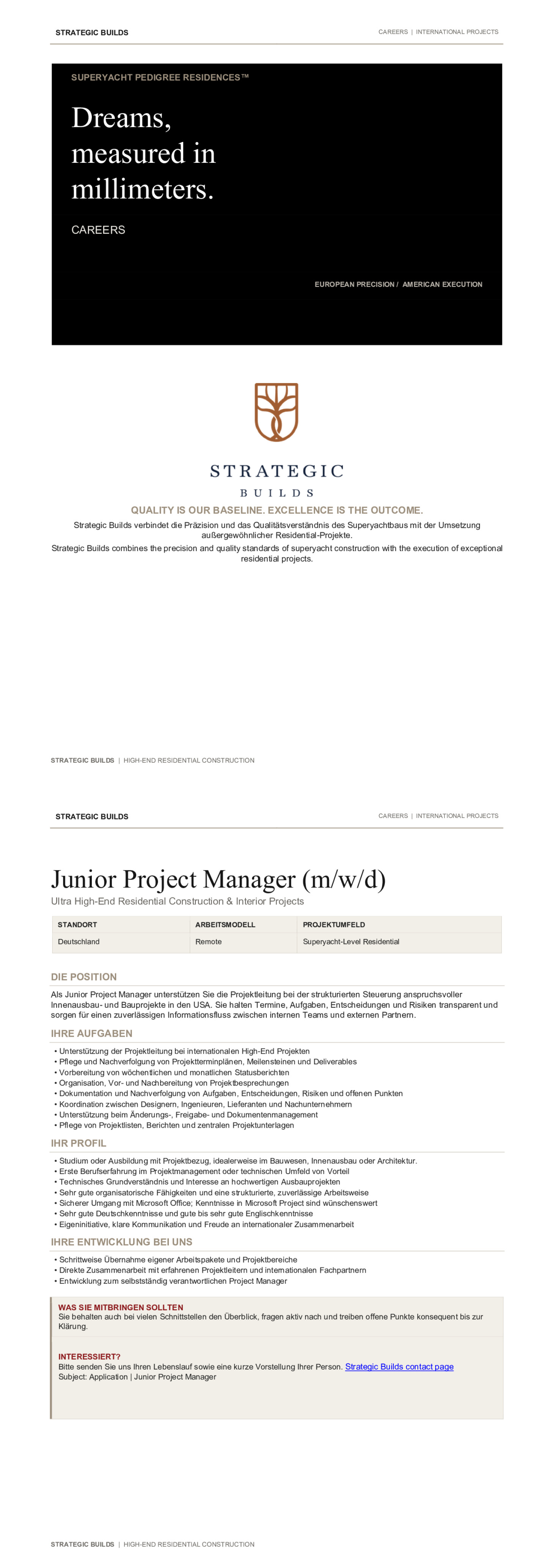 JUNIOR PROJECT MANAGER