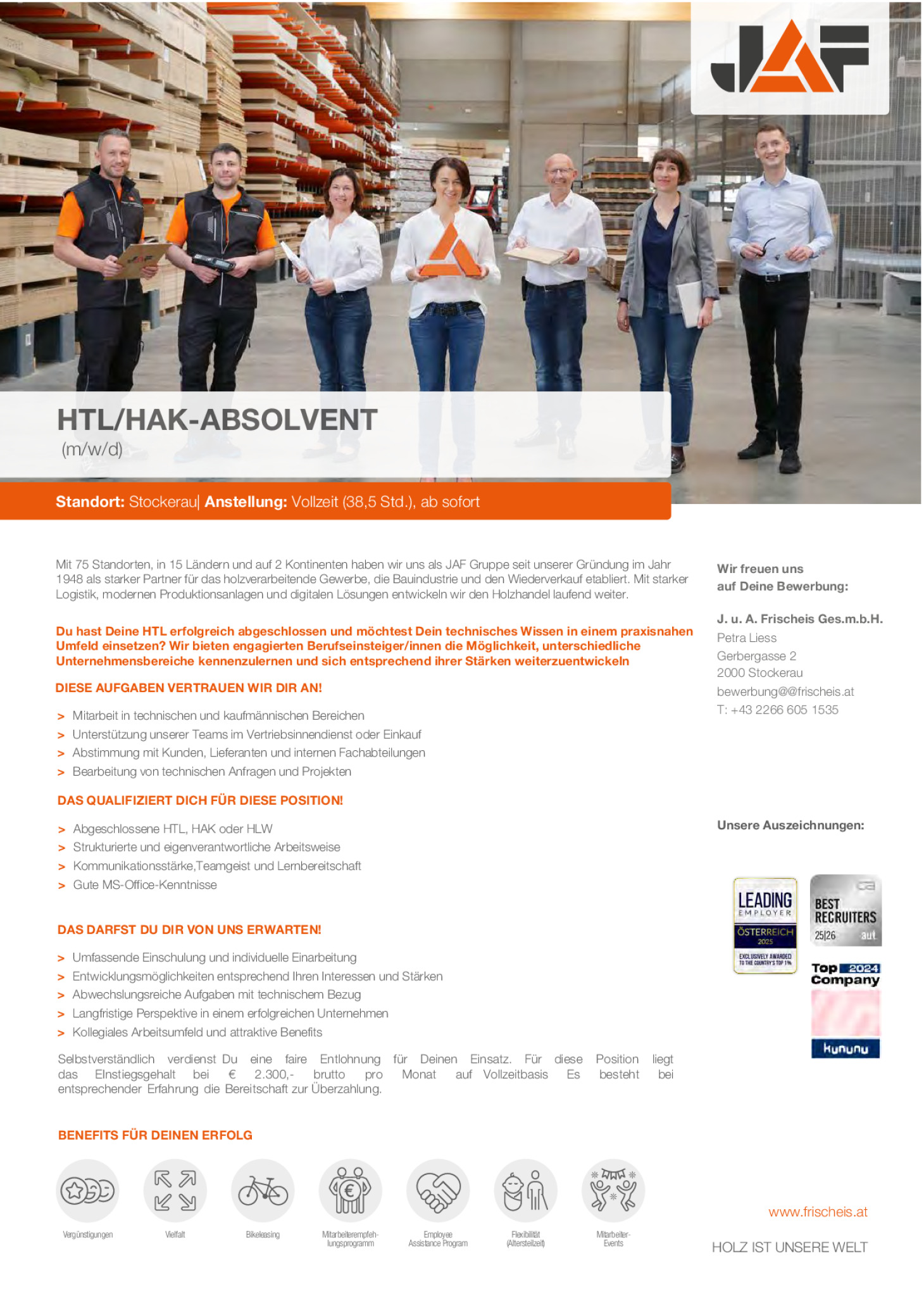 HTL/HAK ABSOLVENT (m/w/d)