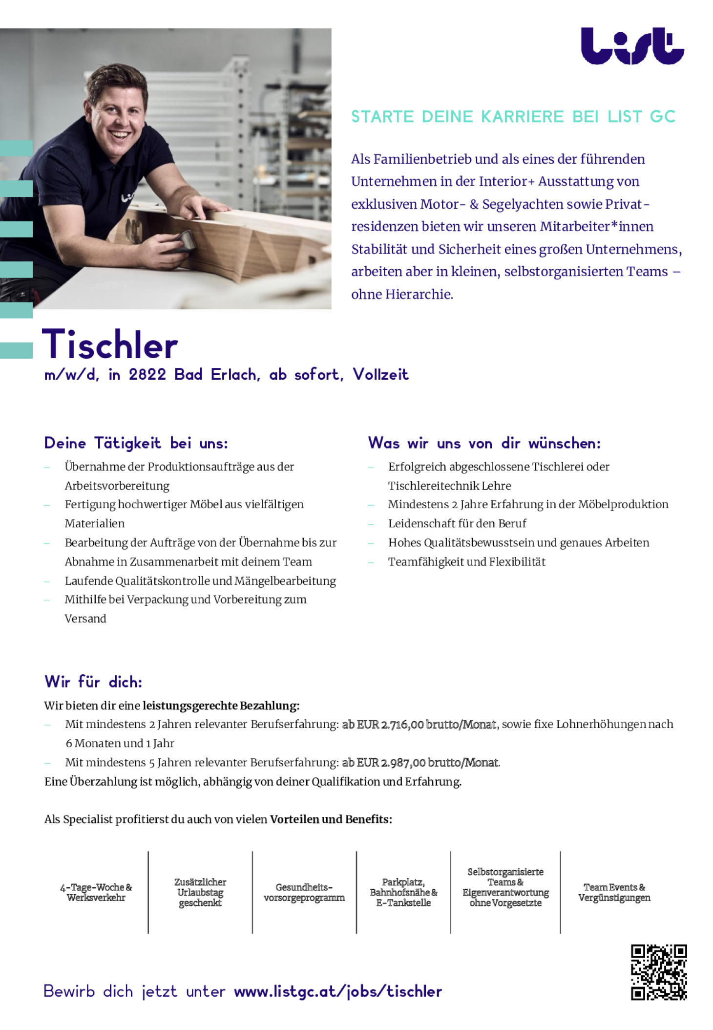 Tischler (m/w/d)